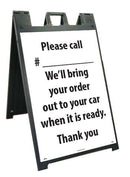 NMC DELUXE SIDEWALK STAND AND SIGN, PLS CALL - SFS116C-KIT - TotalRestroom.com