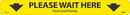 NMC PLEASE WAIT HERE SHOPPING ARROW, RED ON WHITE, WALK ON FLOOR SIGN, 2.25 X 20, TEXWALK, PK10 - WFS81TX10 - TotalRestroom.com