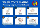 NMC WASH YOUR HANDS, 7X10, PS VINYL - WH5P - TotalRestroom.com