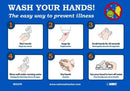 NMC WASH YOUR HANDS, 7X10, REMOVABLE PS VINYL - WH5PR - TotalRestroom.com