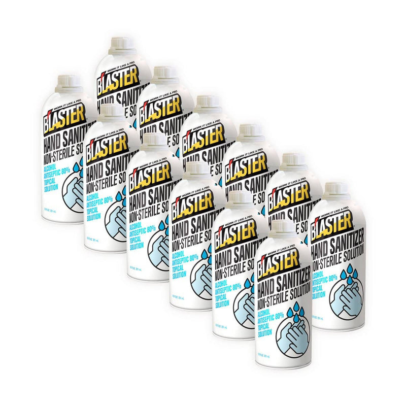 Blaster Liquid Hand Sanitizer Refill 8.5 oz, Alcohol Antiseptic 80% Topical Solution - Pkg Qty: 12, BLA-8-HS-PR - TotalRestroom.com