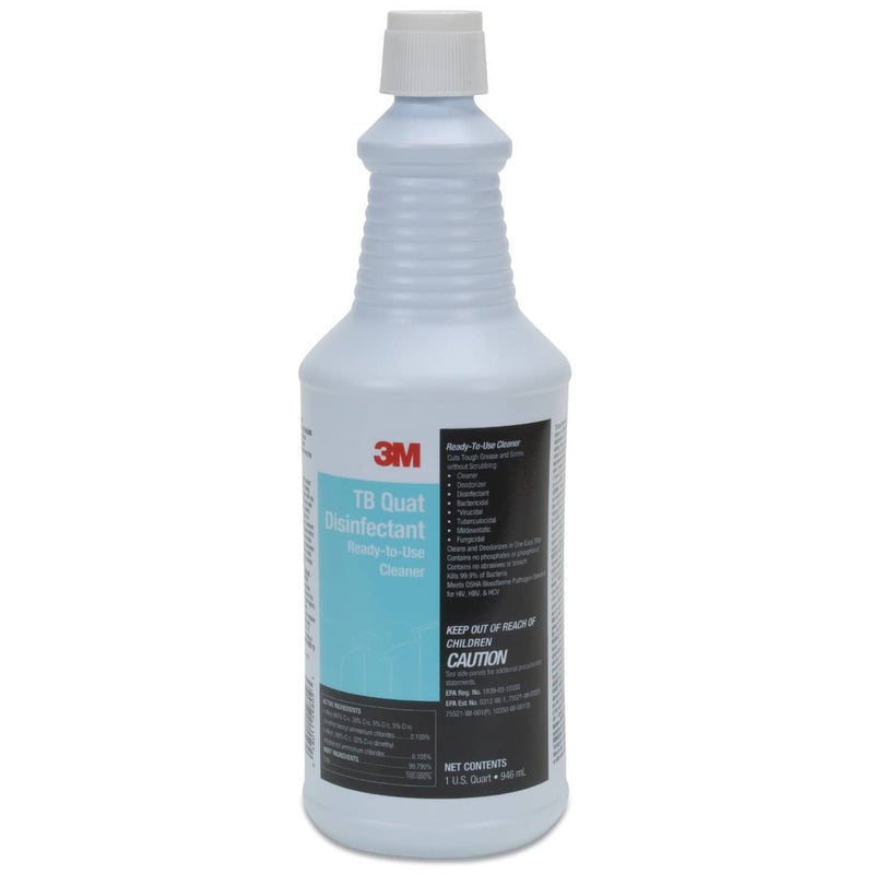 3M Tb Quat Disinfectant Cleaner Concentrate , 32 oz Bottle, 12/Carton - MMM29612 - TotalRestroom.com