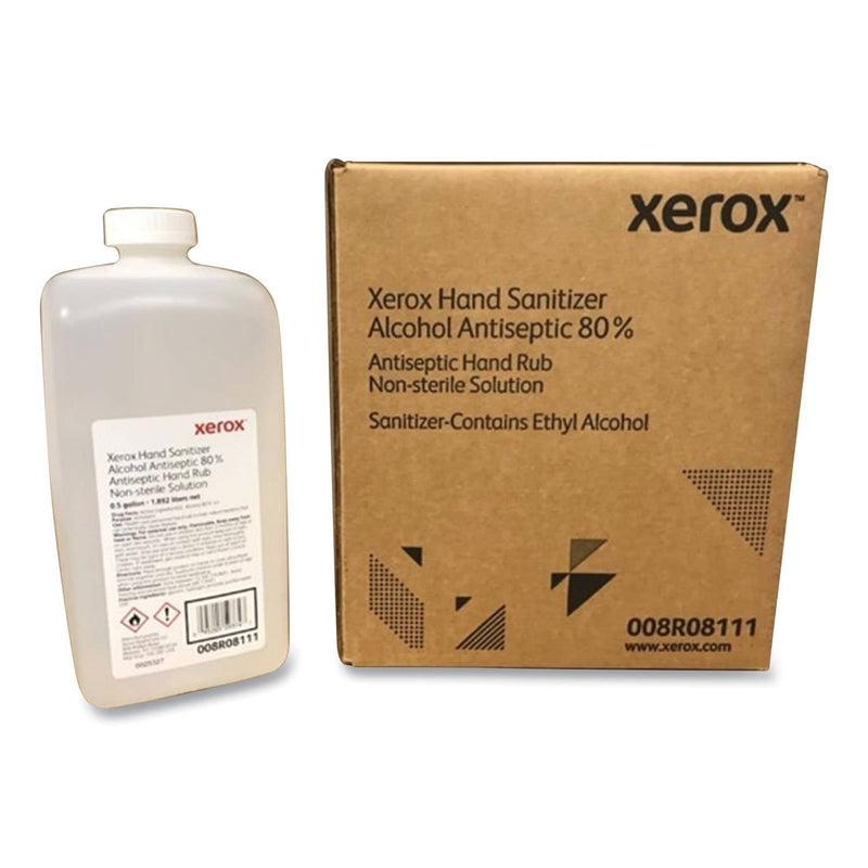 Xerox Hand Sanitizer, 0.5 Gal Bottle, Unscented, 4/Carton - XER008R08111 - TotalRestroom.com