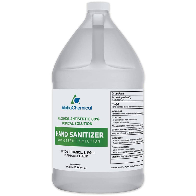 AlphaChem Hand Sanitizer, 1 Gal Bottle, Unscented, 4/Carton - GN19111L41 - TotalRestroom.com