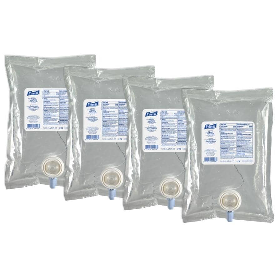 Purell Advanced Hand Sanitizer Gel Refill - 2156-08, 1,000 mL, 4 Packs/Carton - TotalRestroom.com