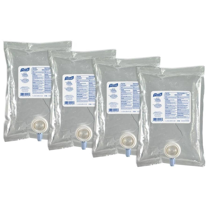 Purell Advanced Hand Sanitizer Gel Refill - 2156-08, 1,000 mL, 4 Packs/Carton - TotalRestroom.com