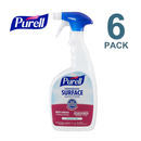 Purell Surface Sanitizer, Fragrance Free, 32 oz Spray Bottle, 6/Carton and 2 Spray Triggers/Carton- 3341-06