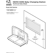 Koala Kare KB310-SSRE Horizontal Stainless Steel Recessed-Mounted Baby Changing Station