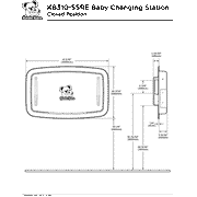 Koala Kare KB310-SSRE Horizontal Stainless Steel Recessed-Mounted Baby Changing Station