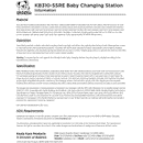 Koala Kare KB310-SSRE Horizontal Stainless Steel Recessed-Mounted Baby Changing Station