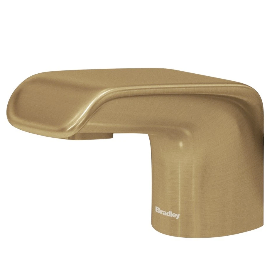 Bradley (6-3500) RLM-BR Touchless Counter Mounted Sensor Soap Dispenser, Brushed Brass, Linea Series