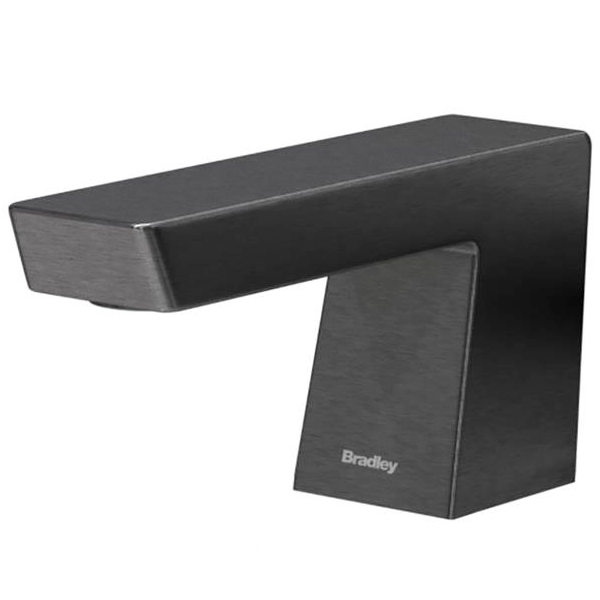 Bradley (6-3700) RLT-BB Touchless Counter Mounted Sensor Soap Dispenser, Brushed Black Stainless, Zen Series
