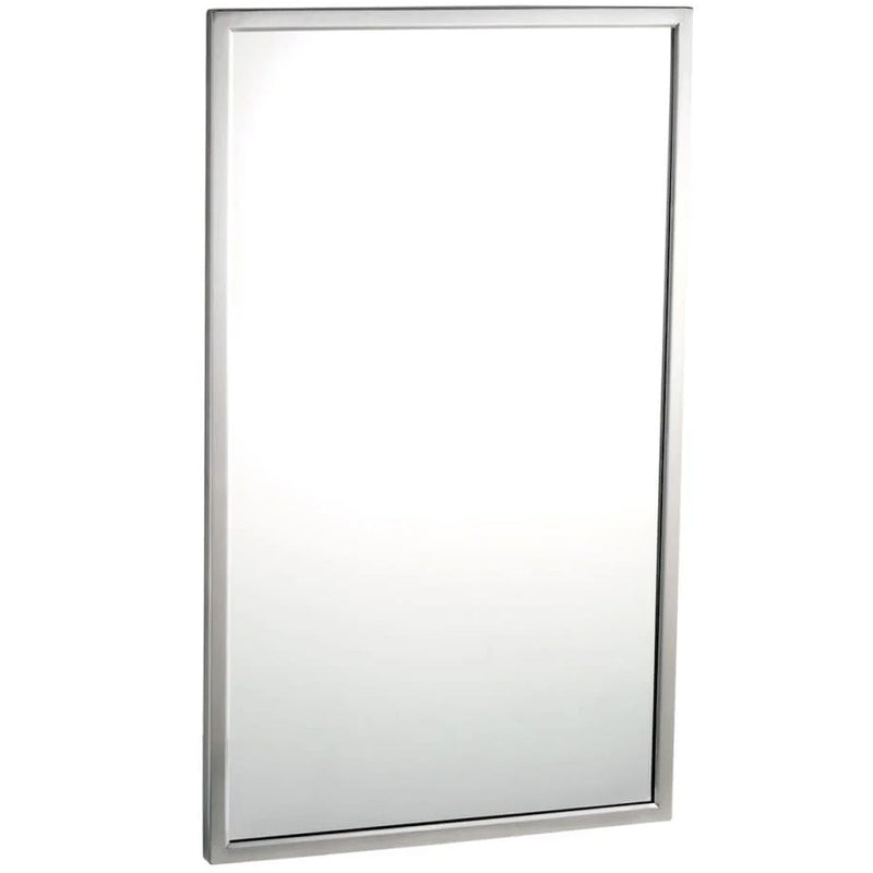 Bobrick B-290-2436 (24 x 36) Welded-Frame Mirror, 24"W x 36"H