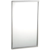 Bobrick B-2908-2436  (24x36) Tempered Glass Welded-Frame Mirror, 24