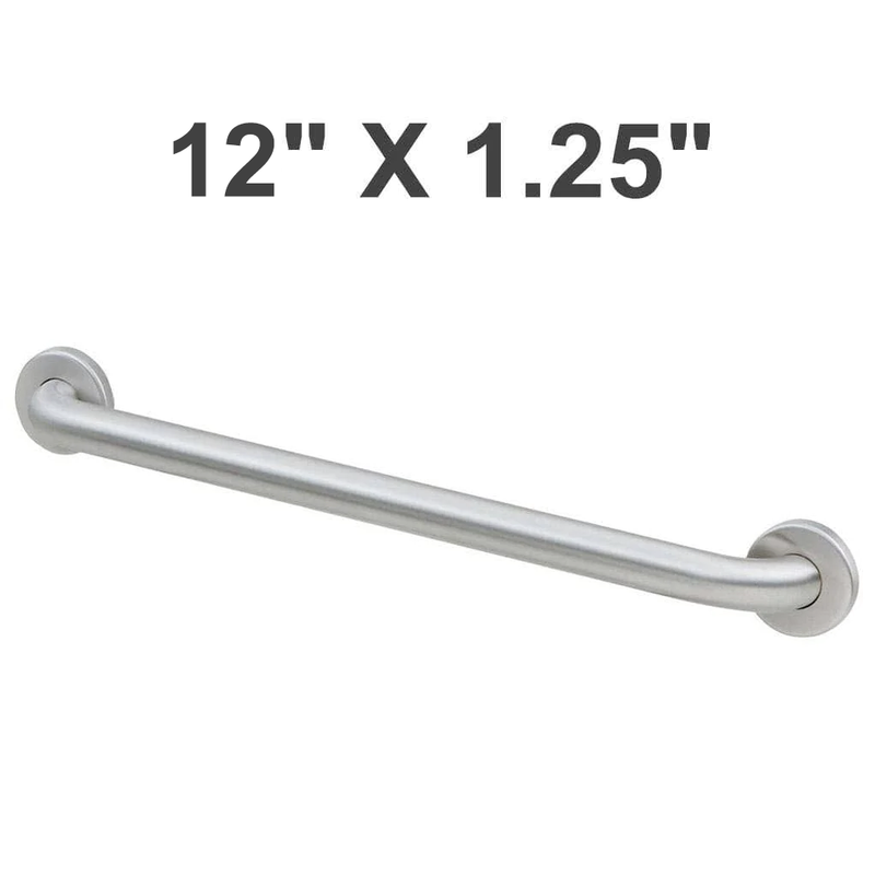 Bobrick B-5806.99x12 1-1/4" Diameter Straight Grab Bar (Peened)