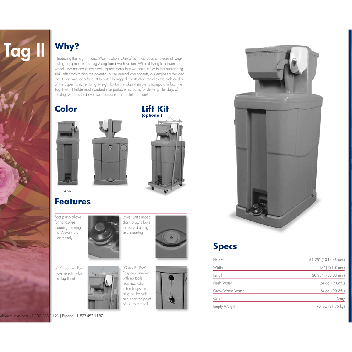 Satellite Tag 2 8003-705-22-205-S|TotalRestroom.com Satellite Tag 2 8003-705-22-205-S|TotalRestroom.com