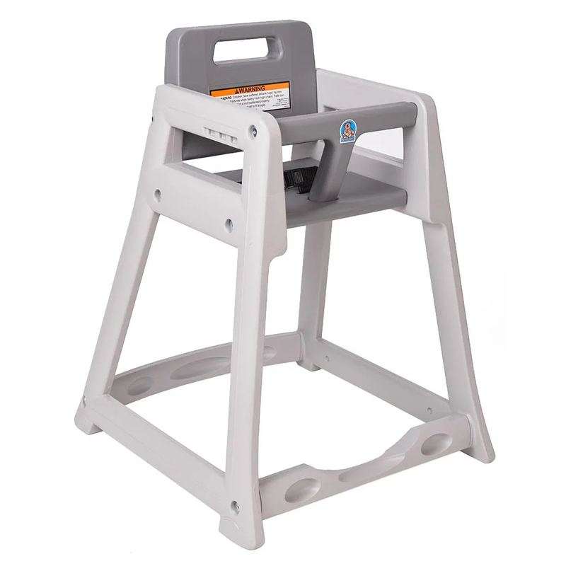 Koala Kare Diner Plastic HC (Grey) Unassembled High Chair - KB950-01-KD