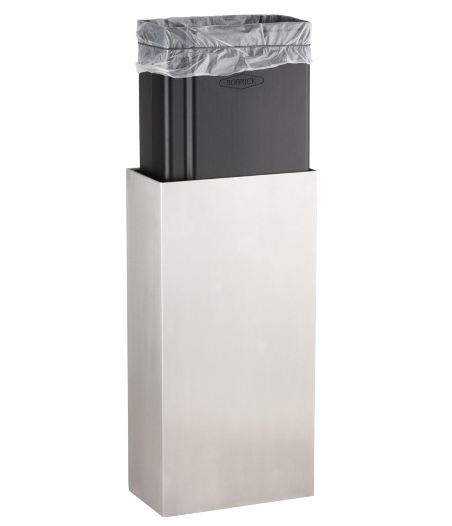 Bobrick B-9279 Fino Waste Receptacle, 6 Gallon Capacity