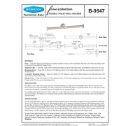 Bobrick B-9547 Fino Toilet Roll Holder Double