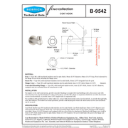 Bobrick B-9542 Fino Coat Hook