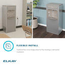 Elkay DSSBF8S ezH2O Floor Standing Bottle Filling Station, Filtered, Refrigerated, Stainless Steel