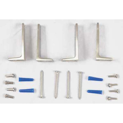 thumbnail image 2 of Global Steel Zamac Wall Brackets Chrome Finish - Pack Of 2 - 40-8511290-T27 2 of 6