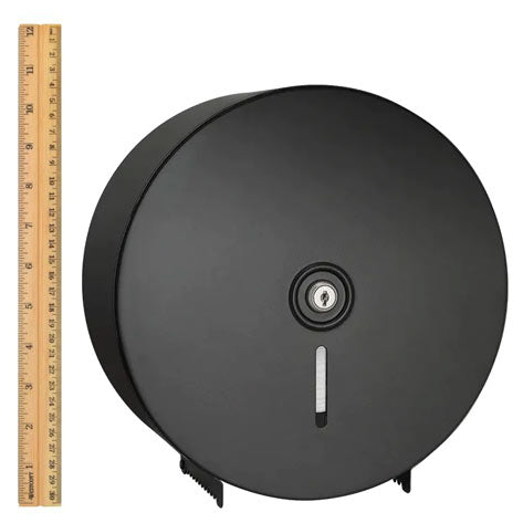 ASI 0042-41 Toilet Tissue Dispenser - Single 9" Roll, Round - Matte Black - Surface Mounted