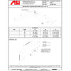ASI 3801-36-41 (36 x 1.5) Snap Flange, Matte Black, Straight Grab Bar, 36