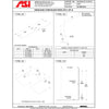 ASI 3801-36-41 (36 x 1.5) Snap Flange, Matte Black, Straight Grab Bar, 36