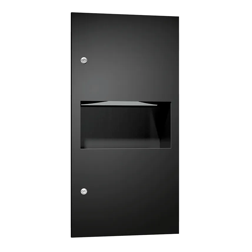 ASI 64623-41PC Towel Dispenser/Waste - Simplicity - Matte Black Powder Coated