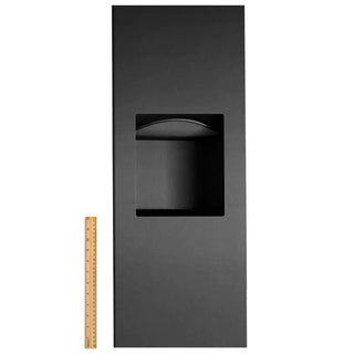 Bobrick B-36903.MBLK Matte Black Paper Towel Disp/Waste Receptacle