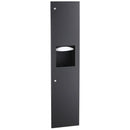 Bobrick 38034.MBLK Matte Black Towel And Waste-4" (102Mm) Depth