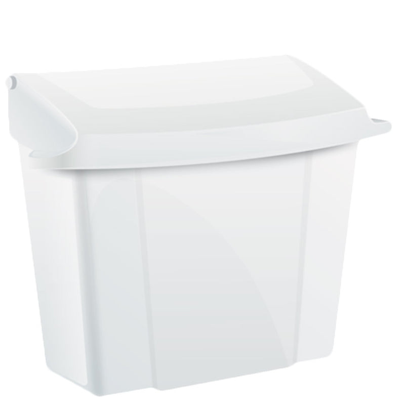 Alpine Sanitary Napkin Receptacle, White - ALP451-WHI