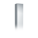 ASI 0533-2-2 Corner Guard - Beveled Edge Legs - 48" H - 18 Ga. - with Mounting Holes