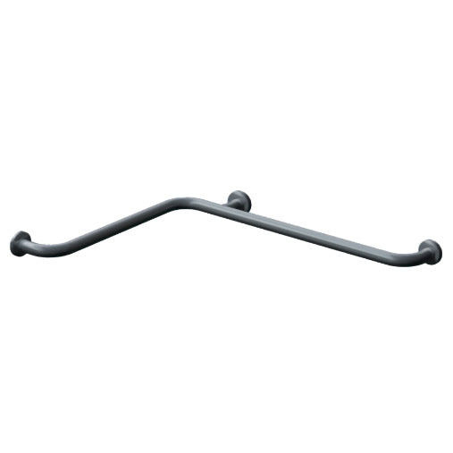 ASI 3457-P Exposed Flange (1-1/4" O.D) Peened - Horizontal Grab Bar, 54" x 42"