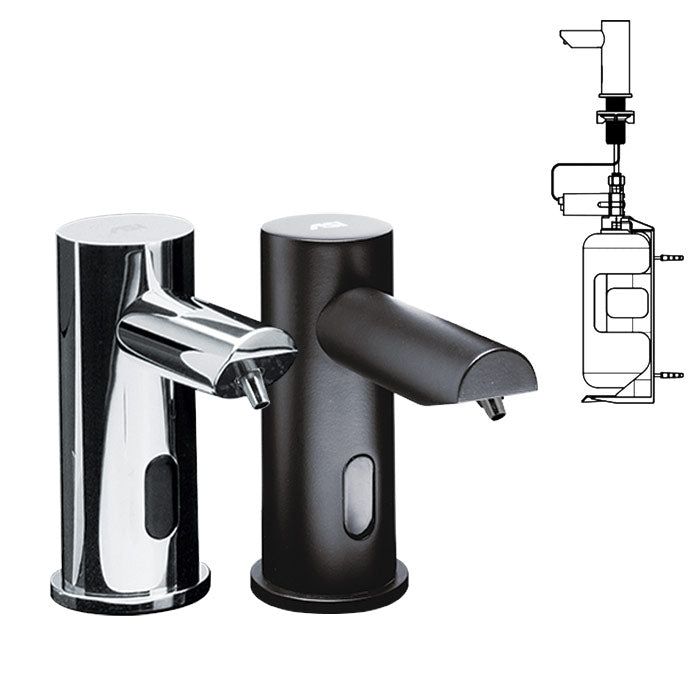 ASI 0394-6-1AC EZ Fill - Stand Alone FOAM Soap Dispenser (AC) Polished Finish, 1L(6 Pack +Remote Cntrl)