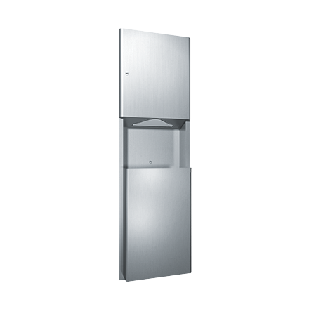 ASI 9469 Profile - Paper Towel Dispenser & Waste Receptacle - Multi, C-Fold - 13 gal. - Recessed