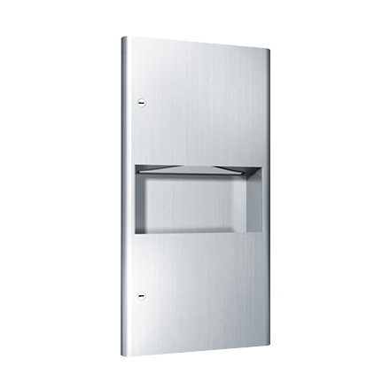 ASI 94623 Profile - Paper Towel Dispenser & Waste Receptacle - Multi, C-Fold - 2 gal. - Recessed