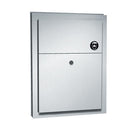 ASI 0472 Sanitary Waste Disposal - Dual Access - Partition Mounted