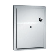 ASI 0472 Sanitary Waste Disposal - Dual Access - Partition Mounted