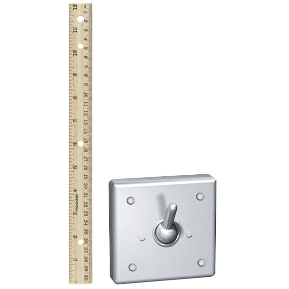 ASI 123 Security Clothes Hook - Front Mount - Surface Mounted