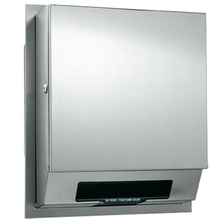 ASI 68523A-4 Simplicity - Auto Paper Towel Dispenser - Roll - Battery - Semi-Recessed