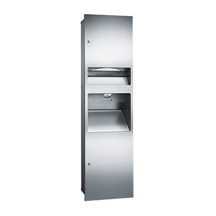 ASI 64672 Simplicity - Cabinet Only for 3-in-1 Unit - Multi, C-Fold - 6.8 gal. Waste - Recessed