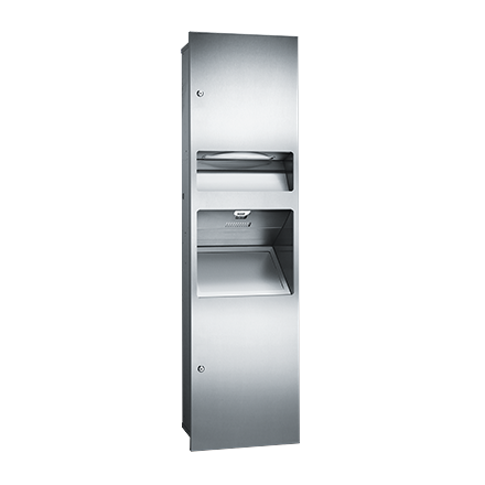 ASI 64672 Simplicity - Cabinet Only for 3-in-1 Unit - Multi, C-Fold - 6.8 gal. Waste -Recessed