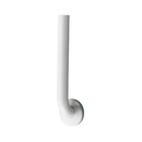 ASI 3802-48AW Snap Flange (1-1/2" O.D) White Antimicrobial Powder Coated Finish - Straight Grab Bar w/ Intermediate Support, 48"
