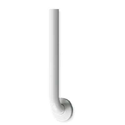 ASI 3701-18W Snap Flange (1-1/4" O.D) White Powder Coated Finish - Straight Grab Bar, 18"