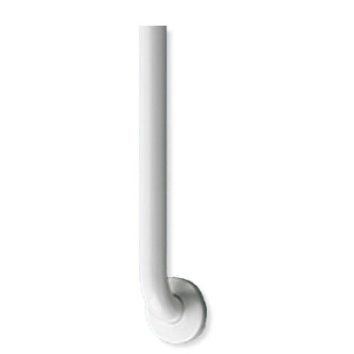ASI 3701-12W Snap Flange (1-1/4" O.D) White Powder Coated Finish - Straight Grab Bar, 12"
