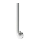 ASI 3801-24W Snap Flange (1-1/2" O.D) White Powder Coated Finish - Straight Grab Bar, 24"