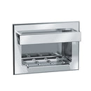 ASI 0399 Soap Dish w/ Bar - Stainles Steel, Wet Wall - Recessed