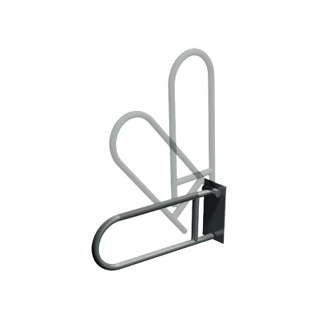 ASI 3513-P Swing Up Grab Bar (1-1/2" O.D) Surface Mounted (Peened)